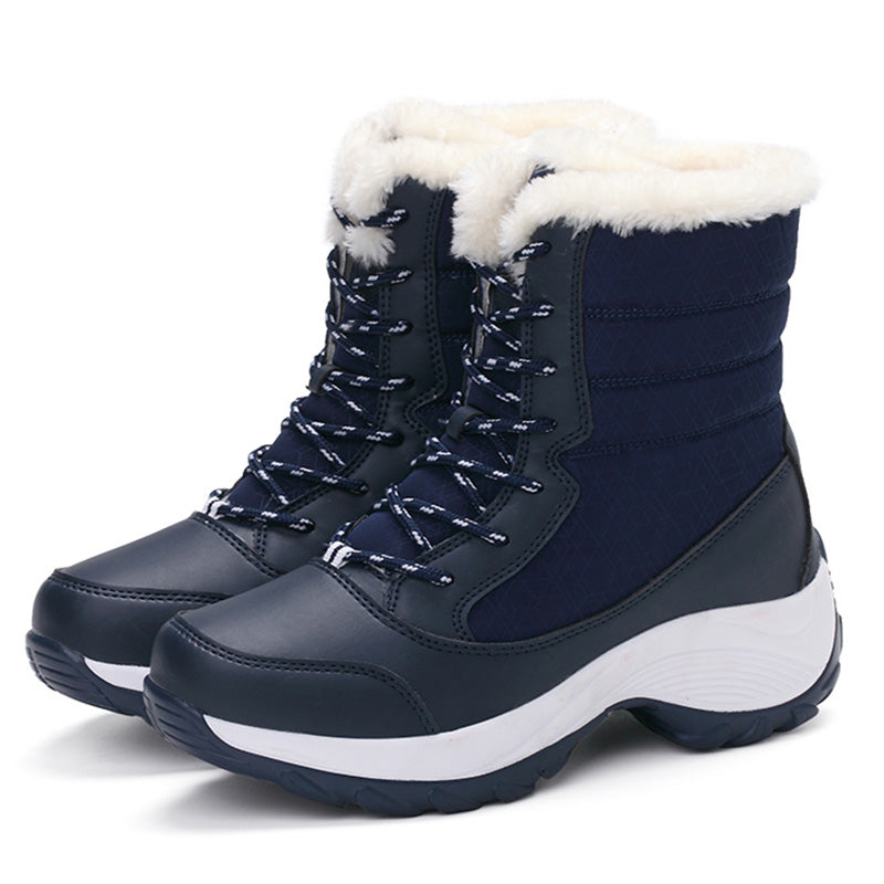 Women Boots Keep Warm Women Shoes Winter Warm Fur Snow Boots Plush Round Toe Ankle Boots Winter Platform Botas Mujer Booties