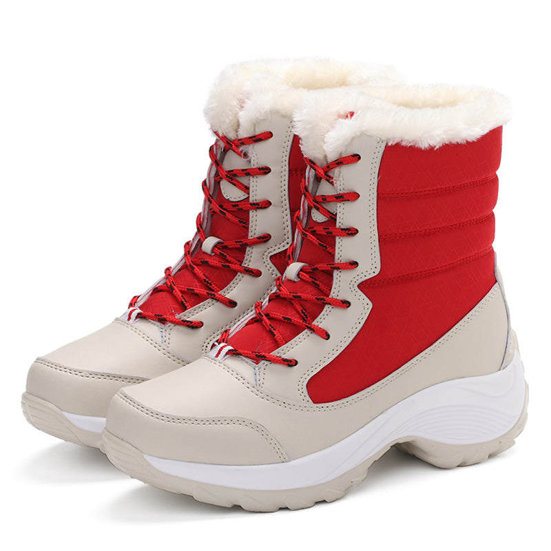 Women Boots Keep Warm Women Shoes Winter Warm Fur Snow Boots Plush Round Toe Ankle Boots Winter Platform Botas Mujer Booties