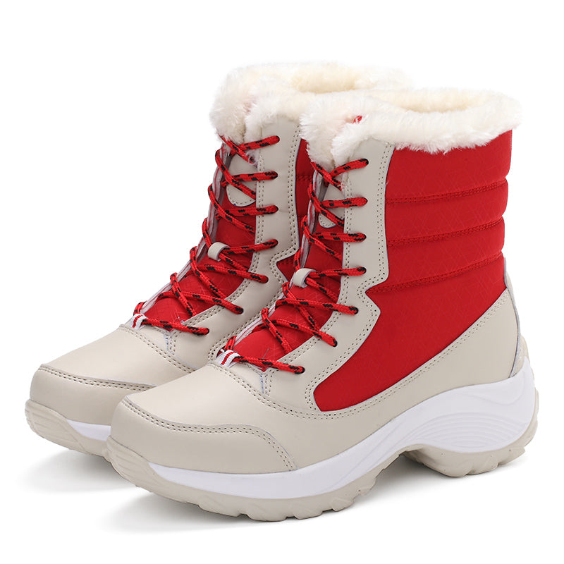 Women Boots Keep Warm Women Shoes Winter Warm Fur Snow Boots Plush Round Toe Ankle Boots Winter Platform Botas Mujer Booties