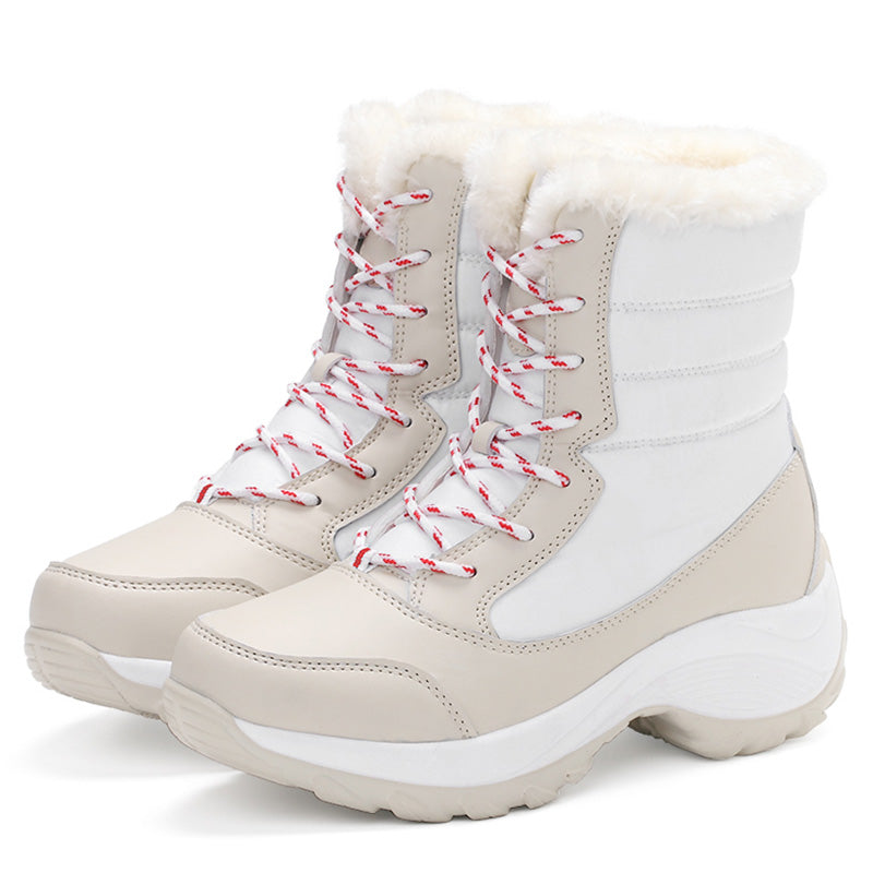 Women Boots Keep Warm Women Shoes Winter Warm Fur Snow Boots Plush Round Toe Ankle Boots Winter Platform Botas Mujer Booties