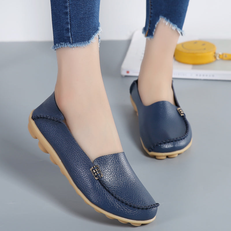 Women Loafers Sheos Ballet Flats Ladies Shoes Genuine Leather Female Spring Moccasins Casual Ballerina Shoes Women Sneakers