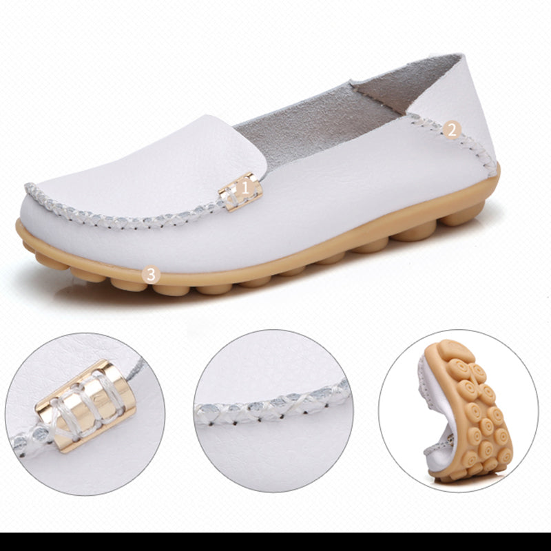 Women Loafers Sheos Ballet Flats Ladies Shoes Genuine Leather Female Spring Moccasins Casual Ballerina Shoes Women Sneakers