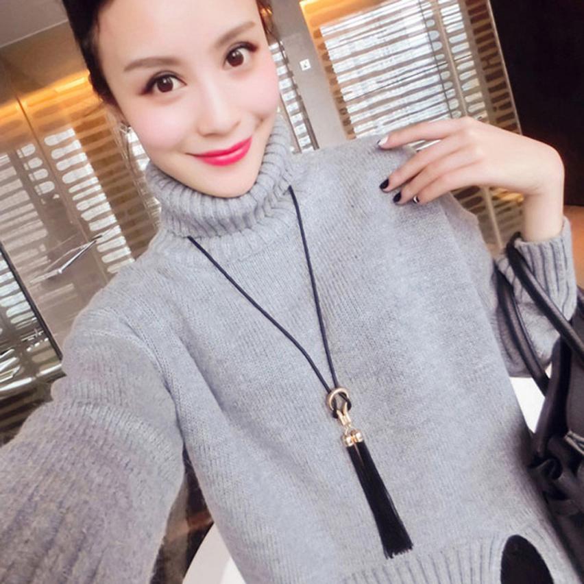 Women Necklaces Exquisite All Match Chain Tassel Sweater Long Chain Necklace Delicate