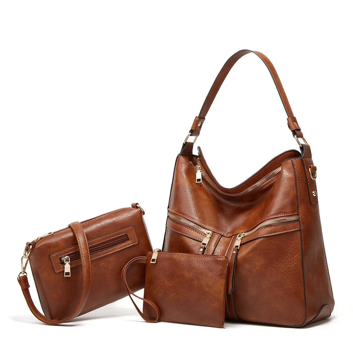 Women&#39;S Black Tote Bag New Fashion Simple Large Capacity Shoulder Bag Fashion Versatile Casual Hand Messenger Bag