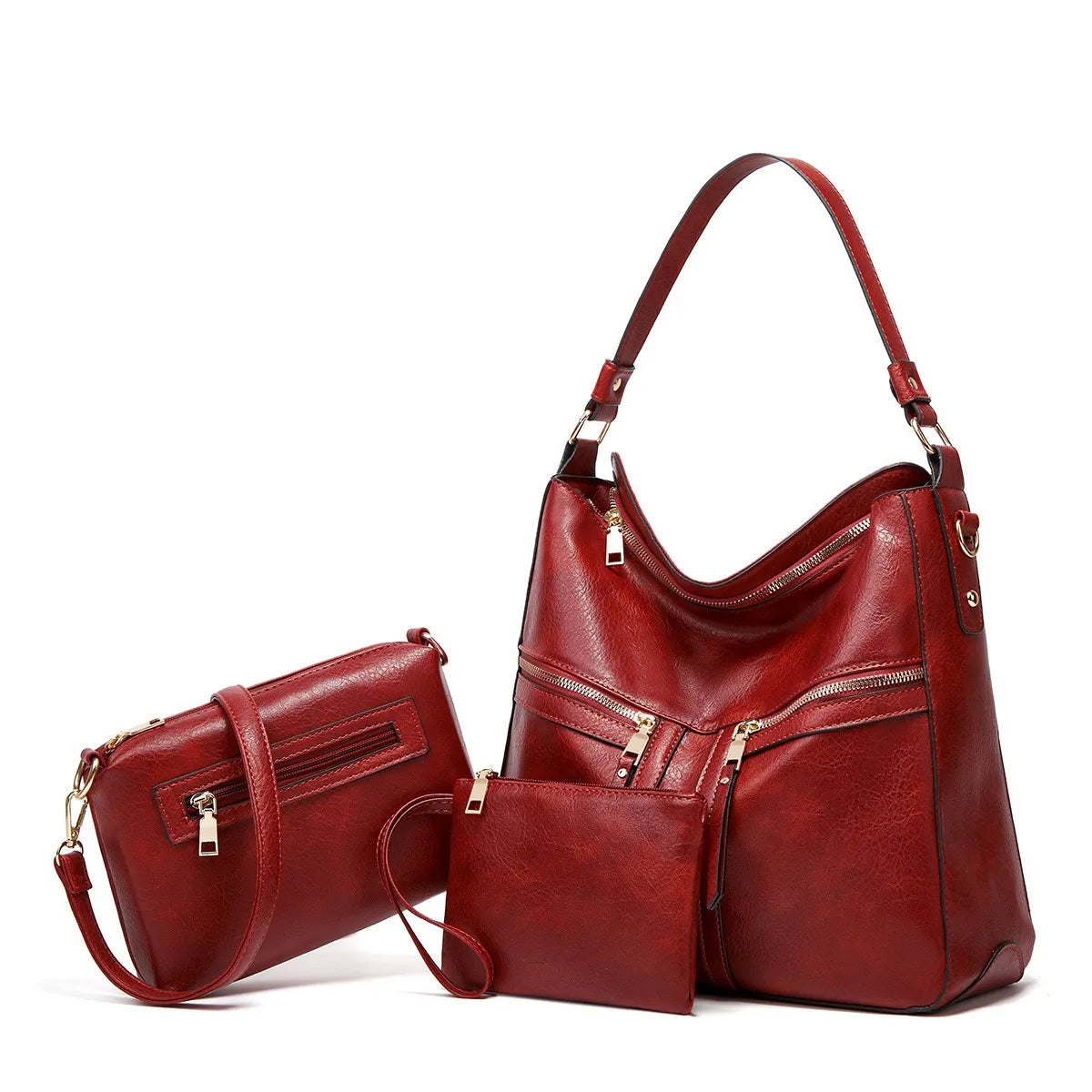 Women&#39;S Black Tote Bag New Fashion Simple Large Capacity Shoulder Bag Fashion Versatile Casual Hand Messenger Bag