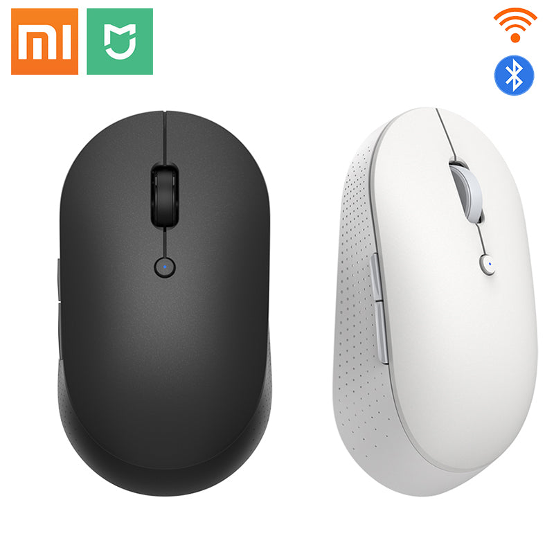 Xiaomi Mijia Wireless Dual-Mode Mouse Silent Ergonomic Bluetooth Usb Side Buttons Protable Mini Wireless Mouse For Laptop