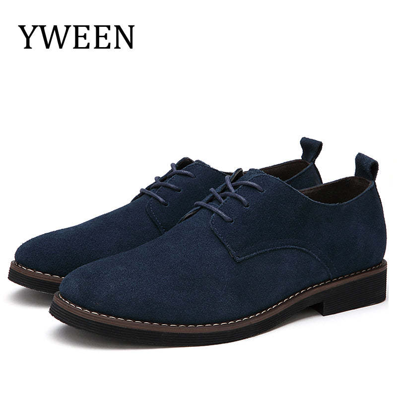 Yween New Men'S Casual Shoes Faux Suede Leather Men Oxfords Spring Autumn Fashion Shoes Men Size Eur38-48
