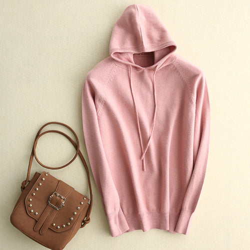 Yellow Hoodies Women Hooded Sweatshirt Femme Grande Taille Warm Pink Cashmere Hoodie Woman Womens Knitted Hoodie Sweatshirt