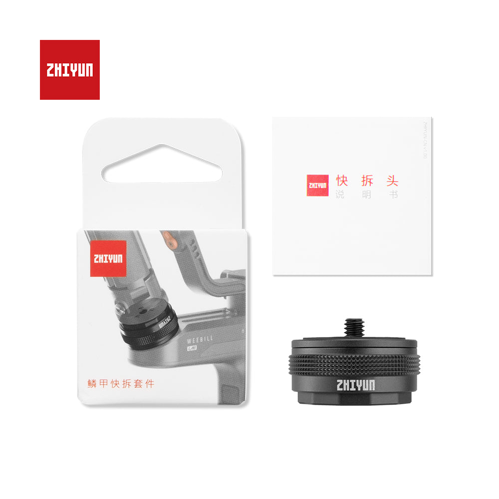 Zhiyun Official Transmount Quick Release Setup Kit For Weebill S/Weebill Lab/Crane 2 Crane 3 Stabilizer Gimbal With 1/4 ” Screw
