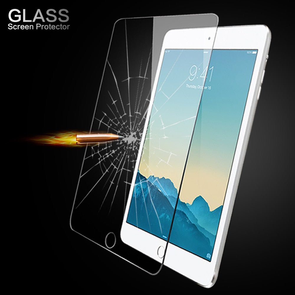 For Ipad 9.7 New 2017 2018, Air 1 2, Pro 9.7 Inch High Quality 9H Tempered Glass Screen Protector Protective Guard Film
