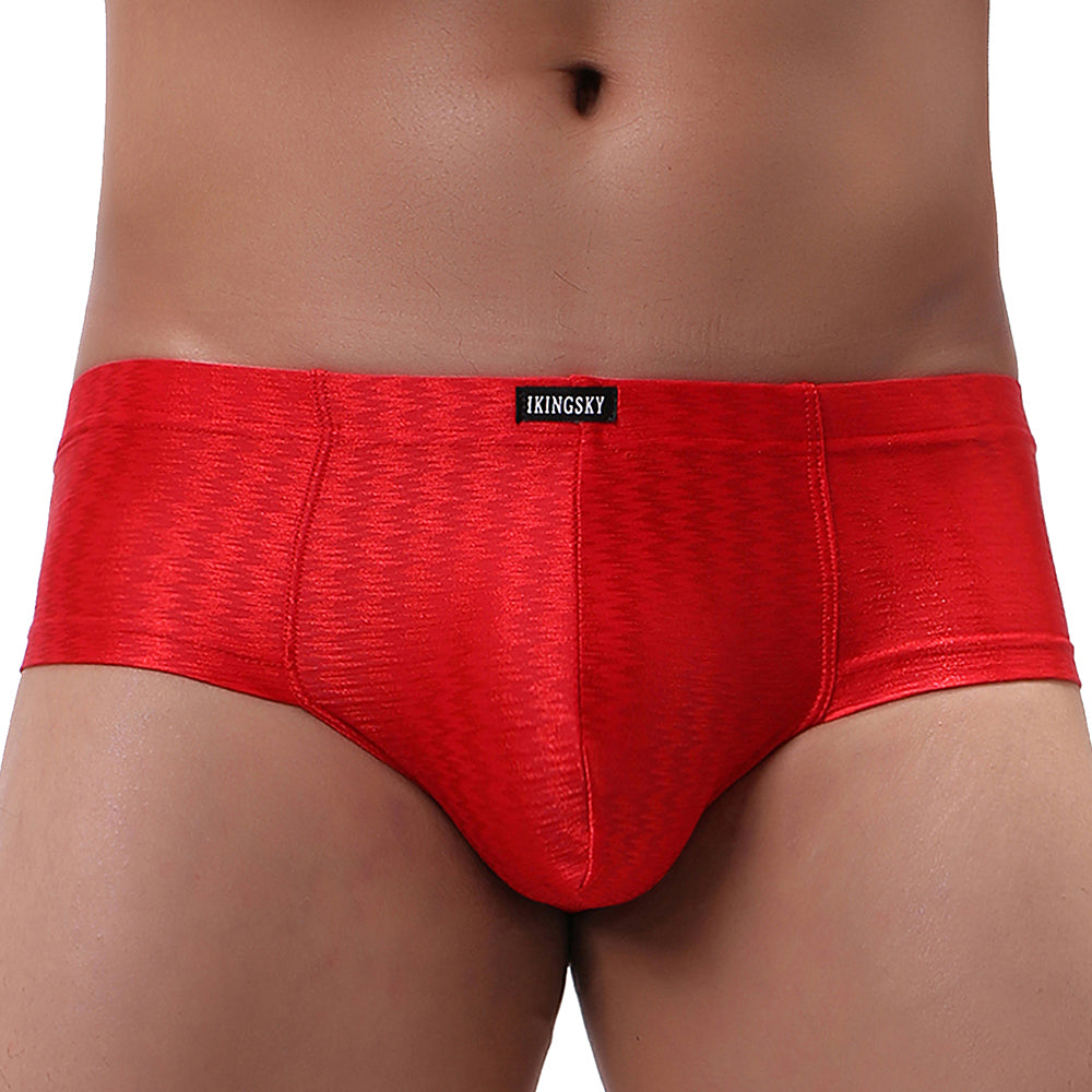 Ikingsky Men'S Shining Cheeky Boxer Sexy Mini Cheek Underwear Stretch Brazilian Back Mens Under Panties