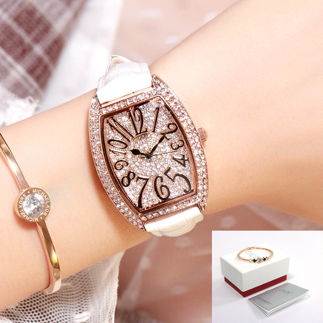 Relogio Feminino Gedi Fashion Unique Square Design Watch Top Brand Luxury Rhinestone Women Quartz Wristwatch  Bayan Kol Saati