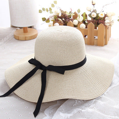 Summer Straw Hat Women Big Wide Brim Beach Hat Sun Hat Foldable Sun Block Uv Protection Panama Hat Bone Chapeu Feminino